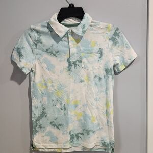 Cat & Jack Boys Polo Shirt - Blue, Yellow, White